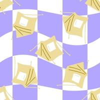 Camping Tent Adventure Pattern vector