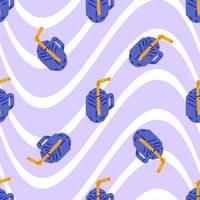 Hydration Power Bottle Pattern vector