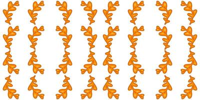 Striped Autumn Leaf Pattern Design vector