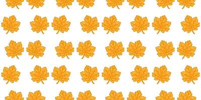Seamless Maple Leaf Autumn Pattern vector