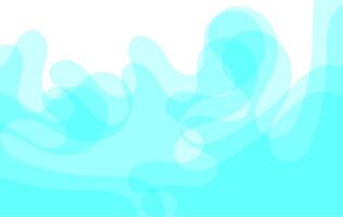 A smooth and minimal abstract background featuring fluid aqua shapes and transparent blue waves over a white backdrop. Ideal for use in modern design themes, web banners, water related branding. vector