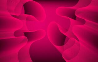 Vibrant pink fluid shapes form an energetic and futuristic abstract pattern. Great for dynamic branding and backgrounds vector