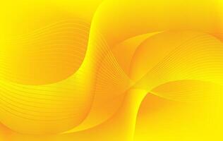 A vibrant yellow abstract background with smooth flowing curves and gradient waves. Ideal for digital presentations, creative projects, modern branding, and minimal tech themed designs. vector