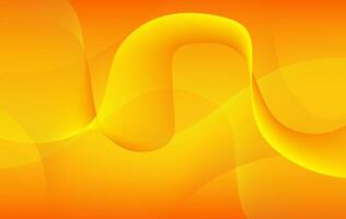 A vibrant and dynamic abstract background featuring flowing curves and smooth gradient transitions in rich yellow and orange tones. vector