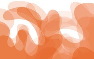 Minimal fluid orange design with curved lines and organic textures. Suitable for contemporary branding or graphics vector