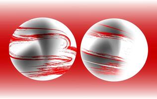 An abstract circular design featuring bold red brush strokes and a glossy surface. The dynamic flow and texture make it perfect for modern branding, digital posters, or artistic backgrounds vector