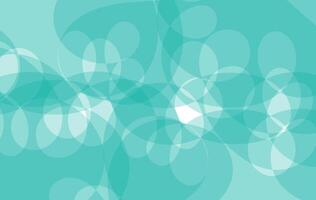 A soft and modern abstract background made with overlapping translucent circular and oval shapes in turquoise tones. This minimalist design is perfect for web banners, presentation slides. vector