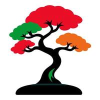 A tree colorful vector