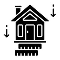 An icon design of property loss vector