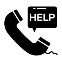 Help call icon, editable vector