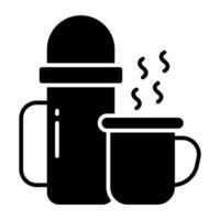 A Creative design icon of thermos vector