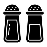 Trendy vectors design of salt pots