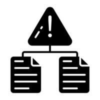 Creative design icon of file error vector