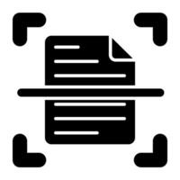 Creative design icon of file scan vector