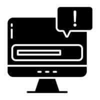 Creative design icon of chat error vector