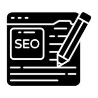 Trendy design icon of web writing vector