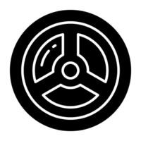 A unique icon of tyre vector
