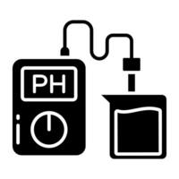 Creative design icon of ph meter vector