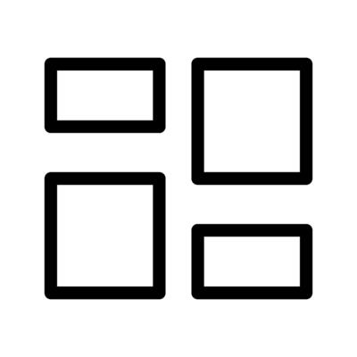 Dashboard Icon Illustration, Line Style, Black and White Illustration