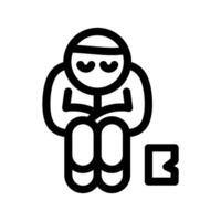 homeless icon illustration vector
