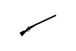 A gun is shown in a black and white image vector