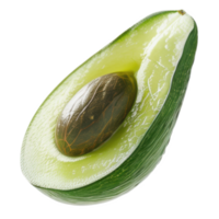 an half of avocado is shown on a transparent background png