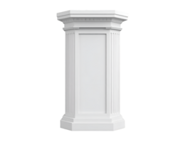 Create Stunning Designs with a Hexagonal Column Mockup, featuring a Transparent Background for easy design integration. png