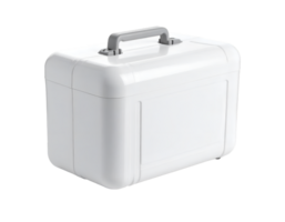 White Plastic Case with Handle Storage Solution for Transparent Background Images png