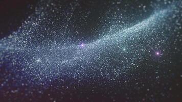 Space Background Spinning Particles Looping video