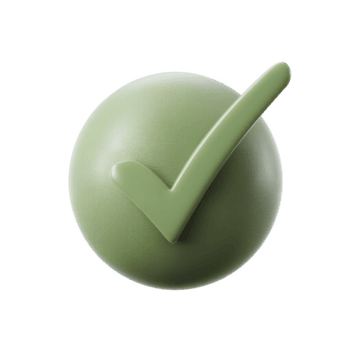 verde marca de verificação símbolo em volta fundo representa aprovação ou confirmação. 3d Projeto acrescenta moderno tocar, fazer isto adequado para digital interfaces ou apresentações png