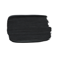 Textured black brushstroke on transparent background creates bold and artistic effect, perfect for design projects png