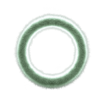 Questo Caratteristiche incandescente, sfocato squillare con morbido, etereo aspetto contro trasparenza sfondo. squillare struttura somiglia pelliccia o fibre, la creazione di mistico e astratto visivo effetto png