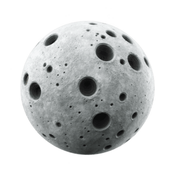 realistico 3d interpretazione di Luna piace sfera con numerose crateri, somigliante celeste corpo nel spazio. superficie è strutturato e grigio, evocando senso di mistero e esplorazione png