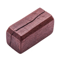 rachado, retangular, Sombrio Castanho de madeira quadra com visível textura e grão, isolado em transparência fundo. quadra parece envelhecido e resistido, adicionando rústico charme png