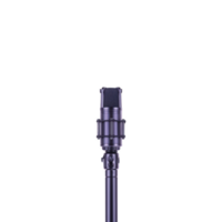 Sleek purple microphone stands against plain background, showcasing its modern design and professional appeal. Ideal for recording studios or live performances png