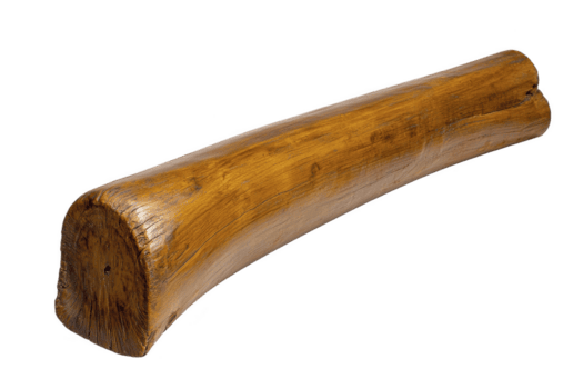 polerad trä- logga med slät yta och naturlig spannmål mönster, visa upp dess rik brun Färg och rustik textur. logga är isolerat på genomskinlighet bakgrund png