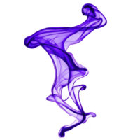 Swirling, abstract purple smoke pattern creates dynamic and ethereal visual effect, resembling fluid dance in air. vibrant hues and flowing shapes evoke sense of mystery and creativity png