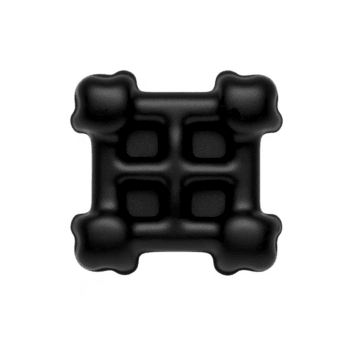 Nero, piazza sagomato gonfiabile cuscino con arrotondato bordi e liscio superficie, progettato per comfort e sostegno. esso è adatto per vario posti a sedere accordi e viaggio uso png