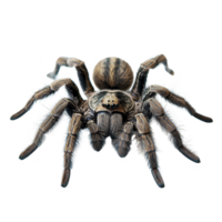 Detailed illustration of tarantula spider showcasing its hairy legs and intricate body patterns. image highlights spider natural texture and realistic appearance png