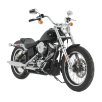 Sleek black motorcycle with chrome accents and classic design, featuring round headlight and wide handlebars, exudes sense of freedom and adventure png