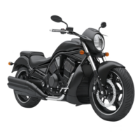 Sleek black motorcycle with modern design, featuring powerful engine and chrome accents, stands out with its stylish curves and robust build, perfect for enthusiasts png
