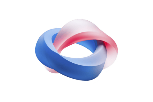 bunt abstrakt 3d gestalten verflochten mit glatt Kurven, mischen Schatten von Blau, Rosa, und Weiss, Erstellen modern und dynamisch Design png