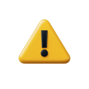 gul triangel- varning tecken med svart utrop mark symboliserar varning eller varna. 3d design lägger till modern Rör, framställning den lämplig för digital gränssnitt eller säkerhet aviseringar png