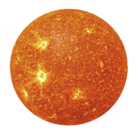 vibrante, detalhado imagem do Sol vitrines Está fogosa superfície com brilhante, brilhando pontos e rodopiando padrões. intenso calor e energia estão evidente dentro dinâmico texturas e vívido cores png