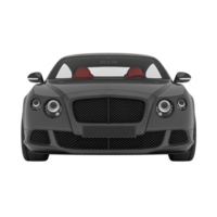 Sleek black luxury sports car with distinctive front grille and red interior, showcasing elegance and power. headlights are prominently featured, adding to its sophisticated design png