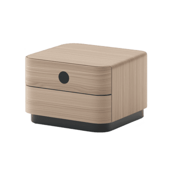 moderno di legno Conservazione scatola con elegante design e liscio finire, con singolo cassetto e circolare maneggiare, Perfetto per organizzazione piccolo elementi nel elegante modo png