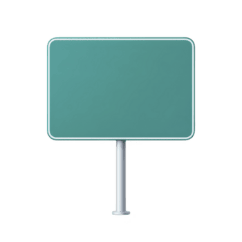 vuoto alzavola cartello con bianca confine e polo sta isolato su trasparenza sfondo, pronto per personalizzazione o testo aggiunta png