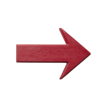 rosso di legno freccia puntamento per giusto su pianura sfondo, simboleggiante direzione o movimento. freccia struttura e colore creare grassetto e chiaro visivo dichiarazione png