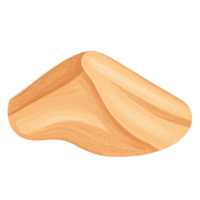 Beige Sand Dune Illustration on Transparent Background png