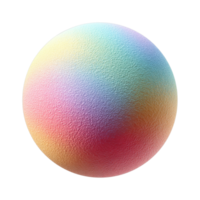Colorful textured sphere with gradient surface in 3d design png